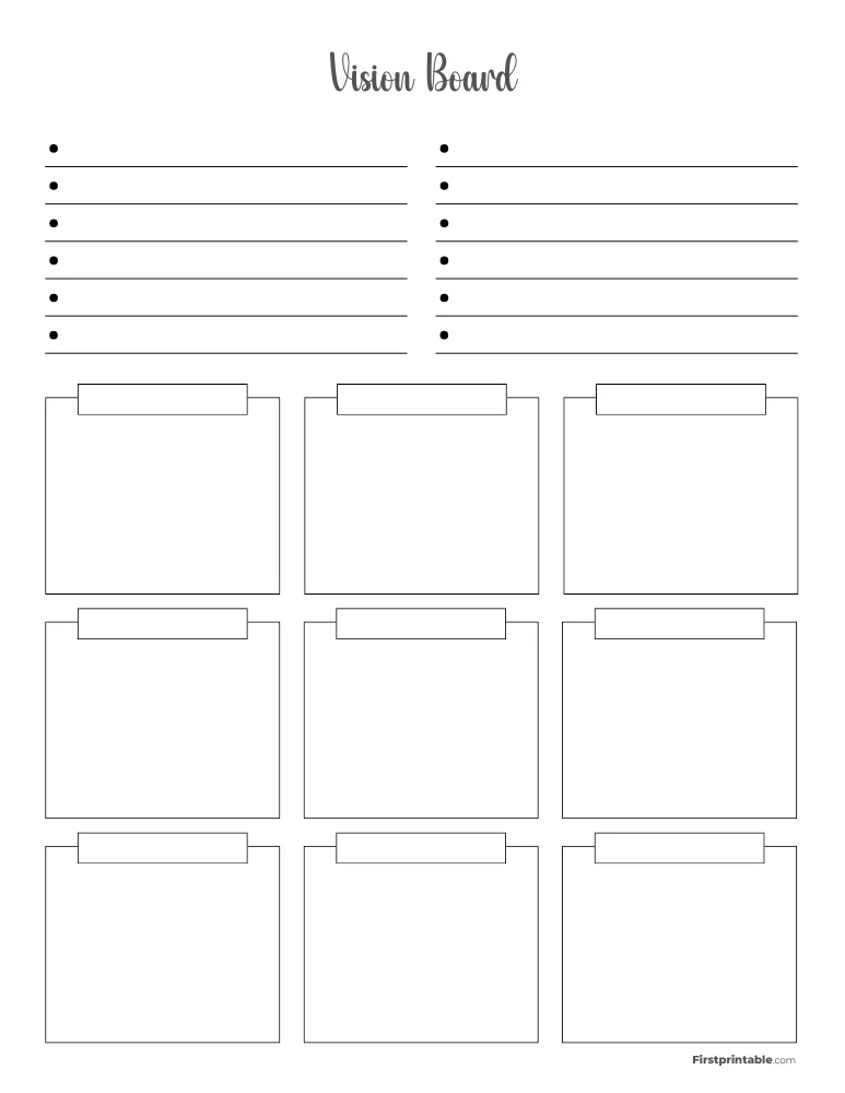 Vision Board Template 14