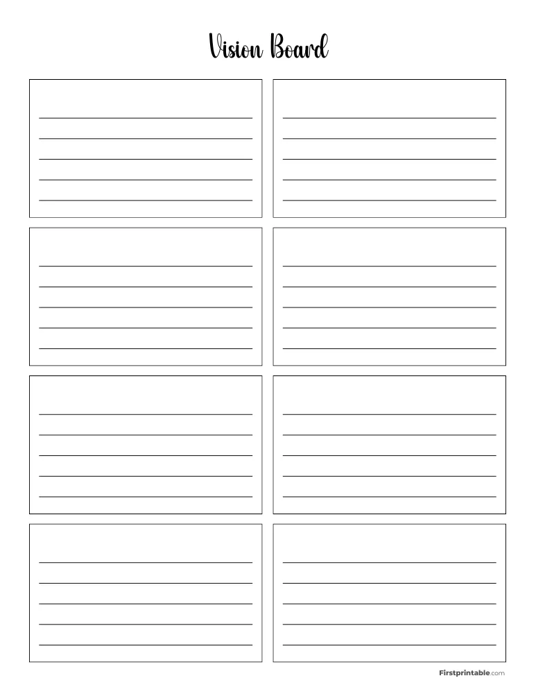 Vision Board Template 18