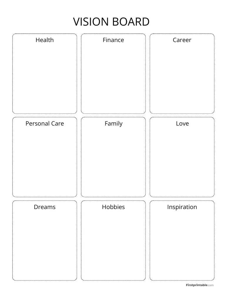 Vision Board Template 19
