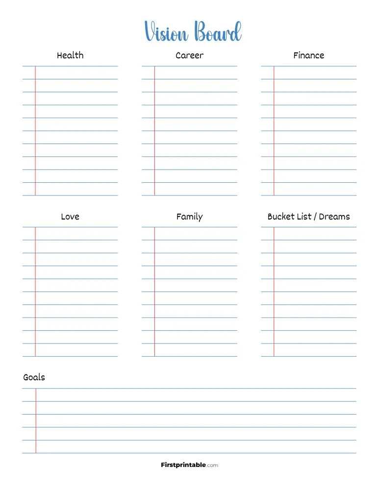 Vision Board Template 21
