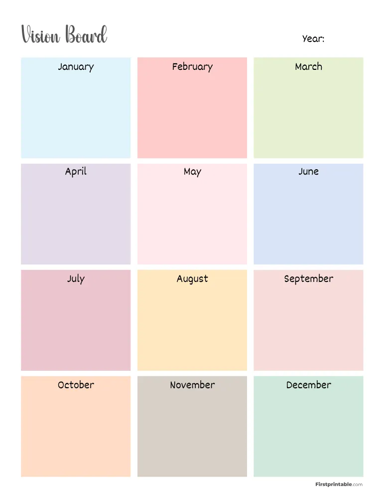 Vision Board Template 23