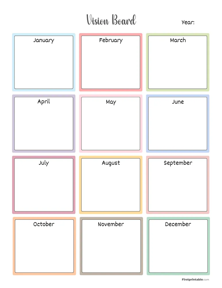 Vision Board Template 24