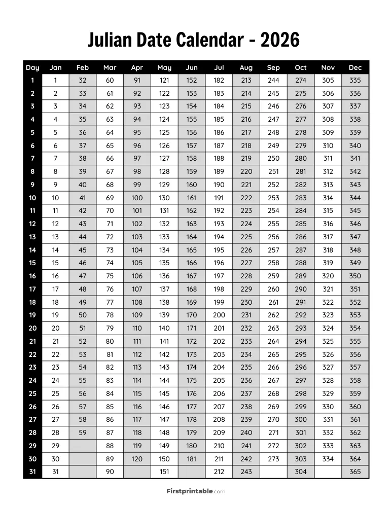 2026 Julian Calendar 04