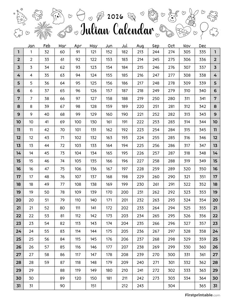 2026 Julian Calendar 06