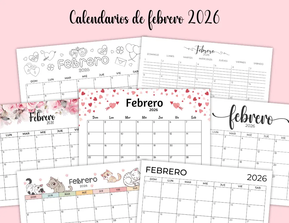 Calendario 2026 febrero
