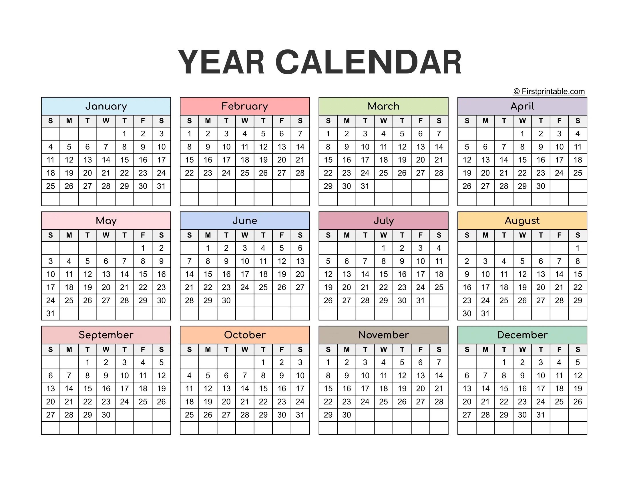 Google Sheets Year Calendar Template Google Sheets Year Calendar Template