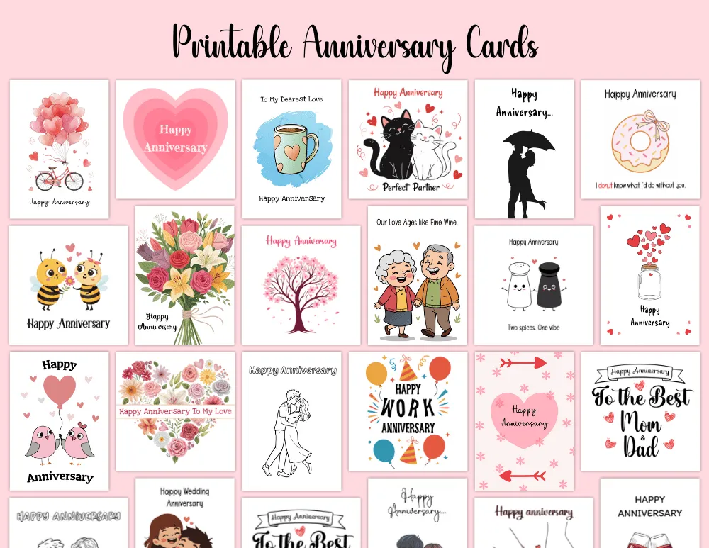 Printable Anniversary Cards 01