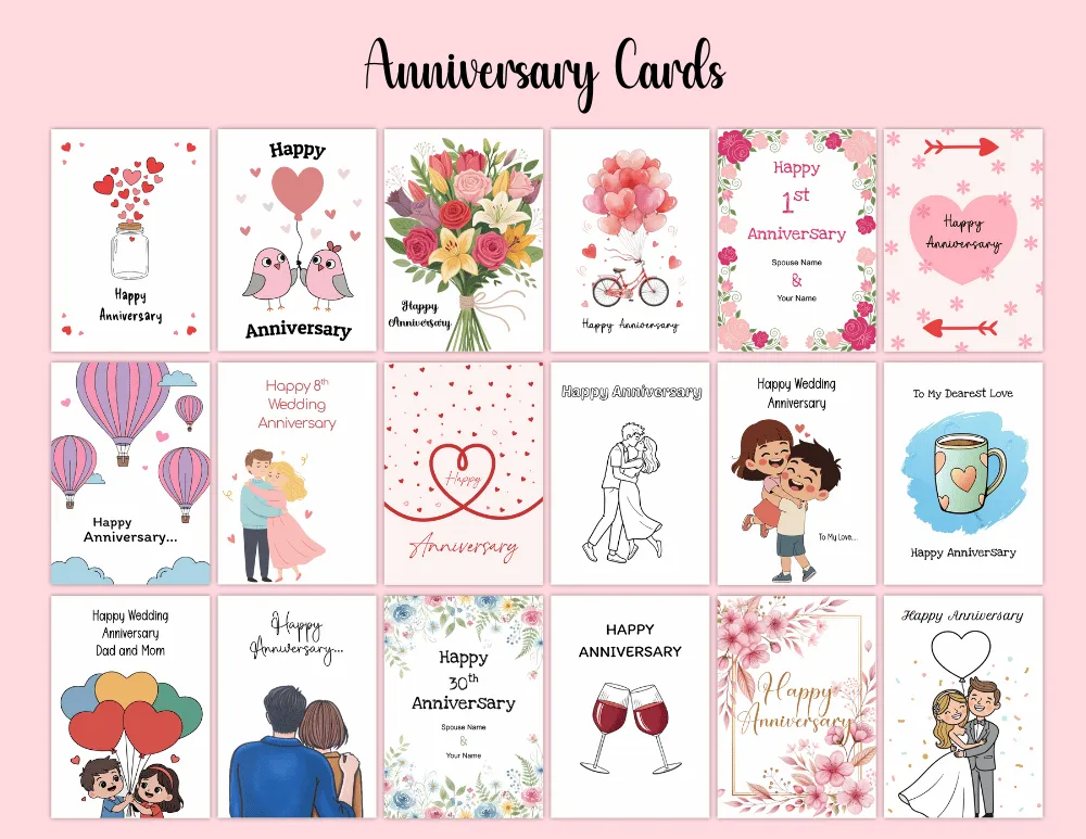 Printable Anniversary Cards 02