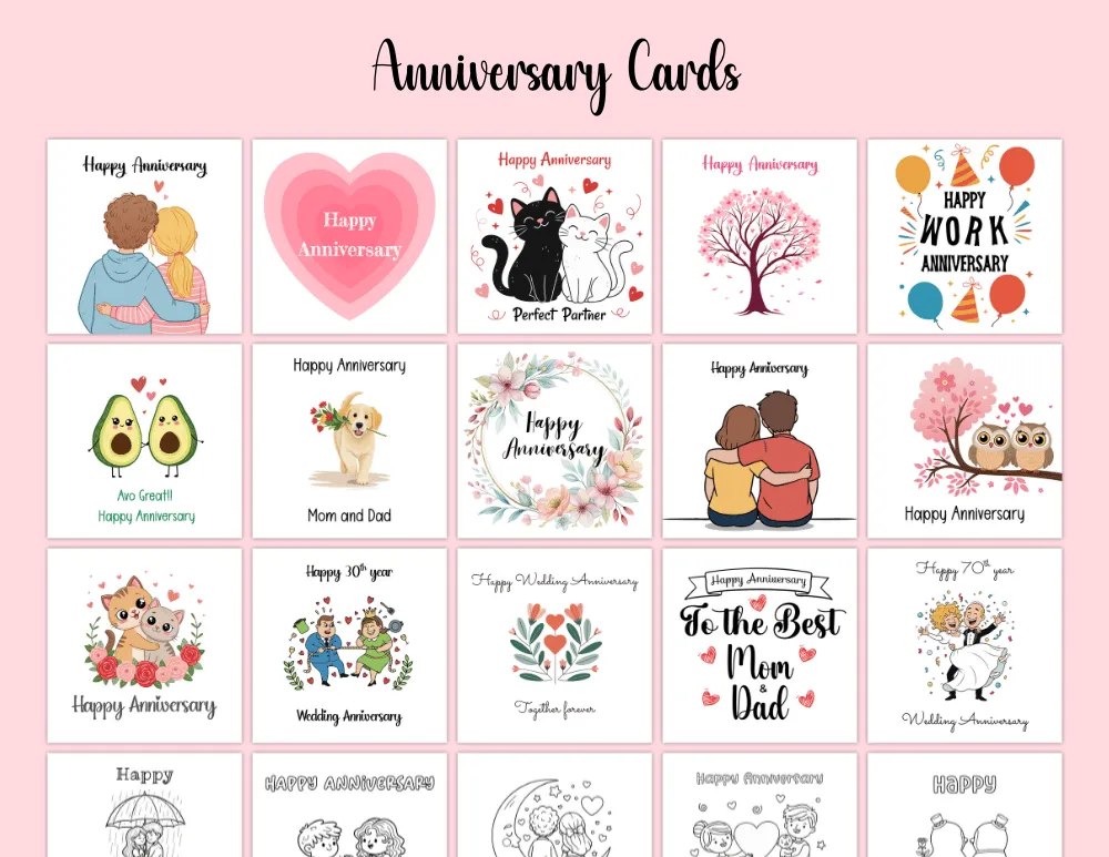Printable Anniversary Cards 03