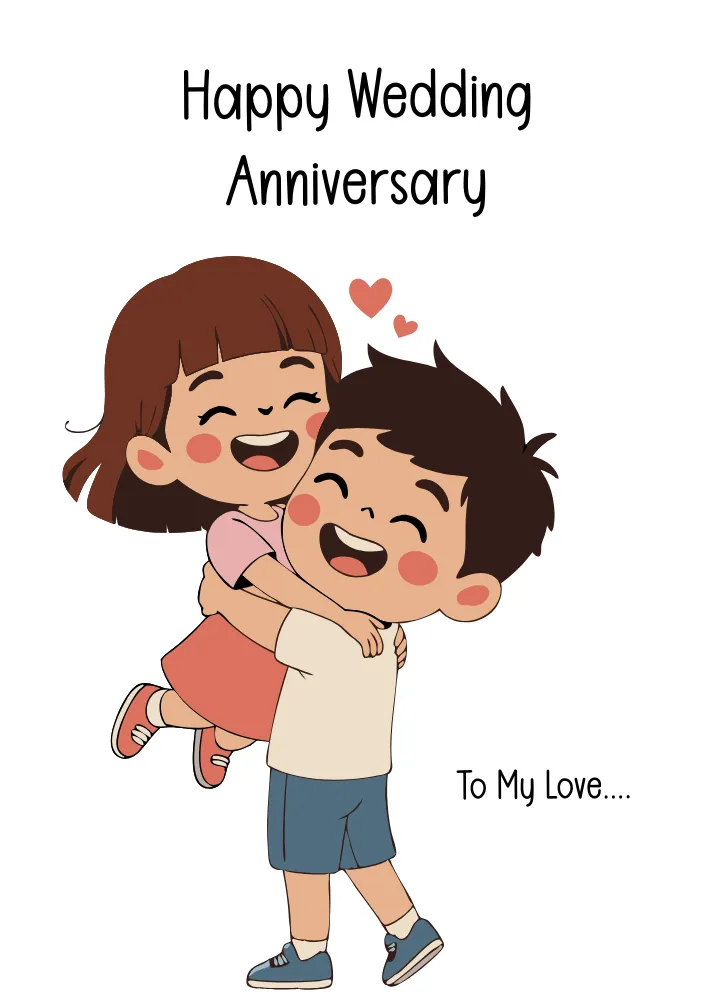 Romantic and Happy Couple Card