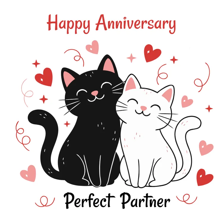 " Perfect Partner" Happy Anniversary Card