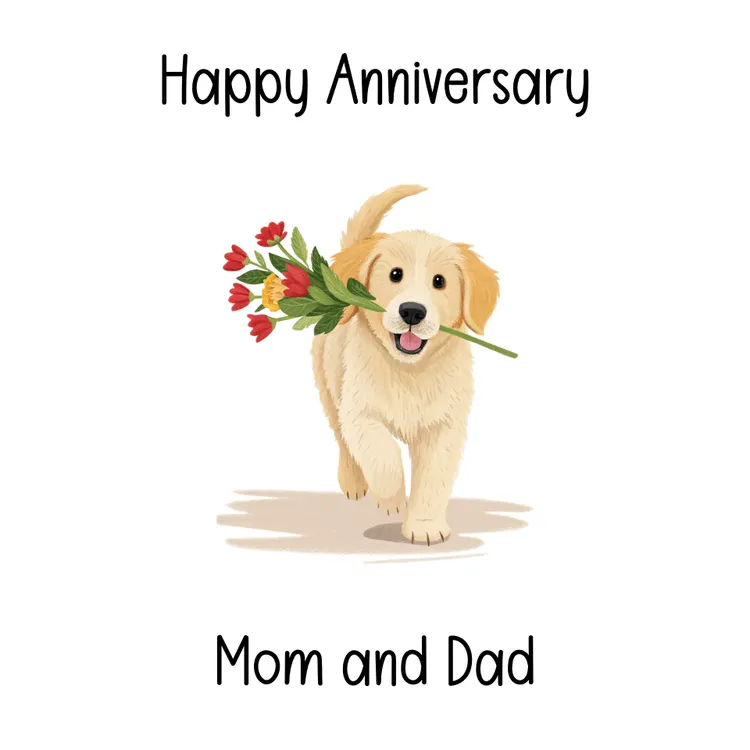 Happy Anniversary Card  Mom and Dad