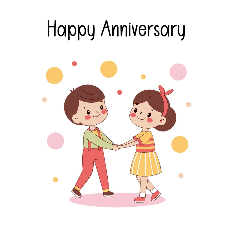Retro Couple Anniversary Card