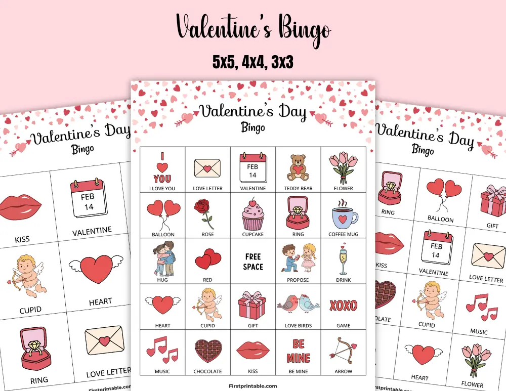 Printable Valentine's Bingo 01