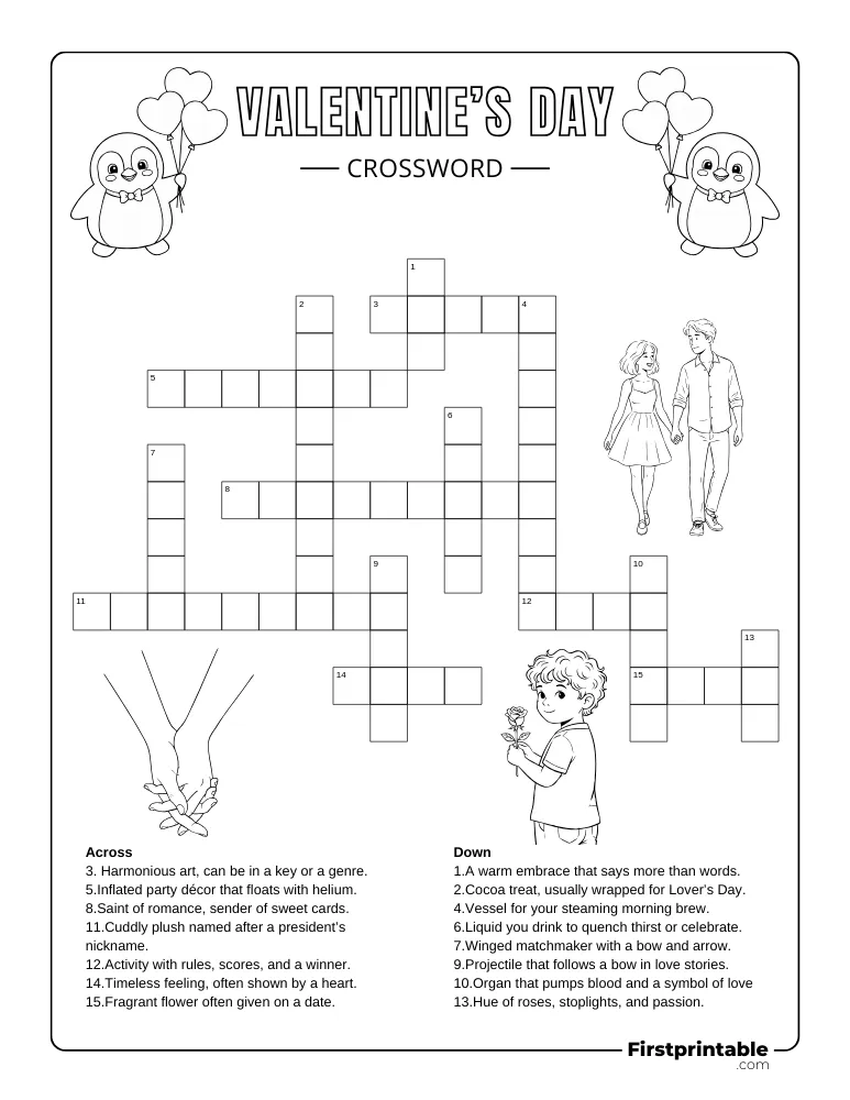 Valentine's Day Crossword - Medium 01