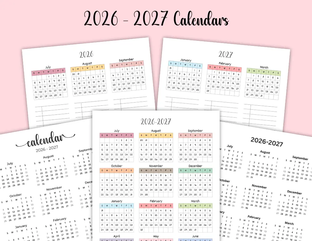 Free 2026 - 2027 School Year Calendar