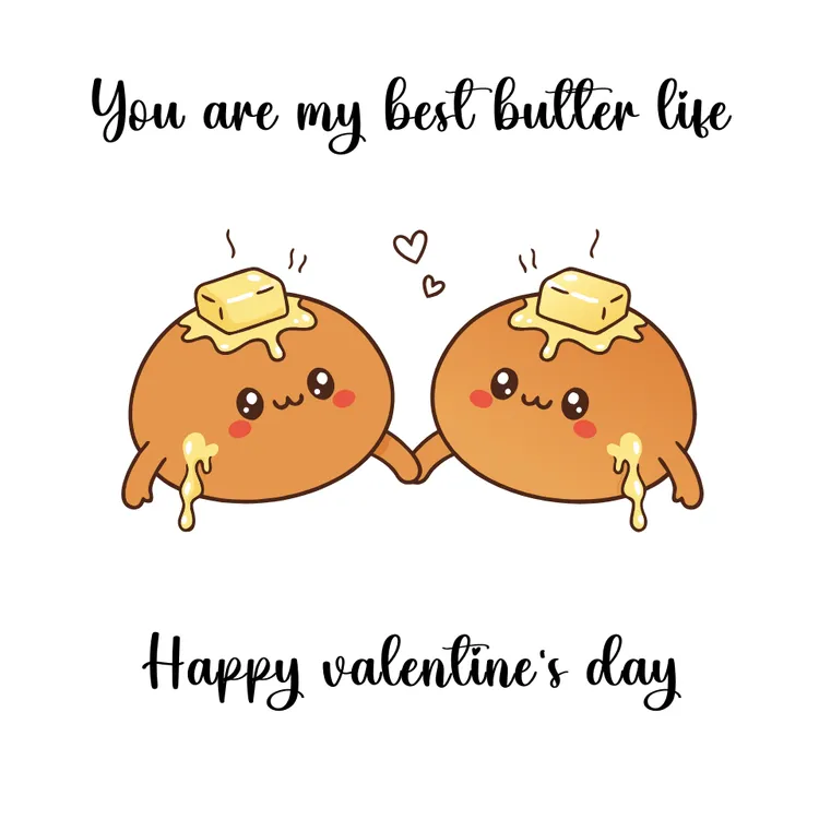 Bun and Butter Valentine's Day Card
