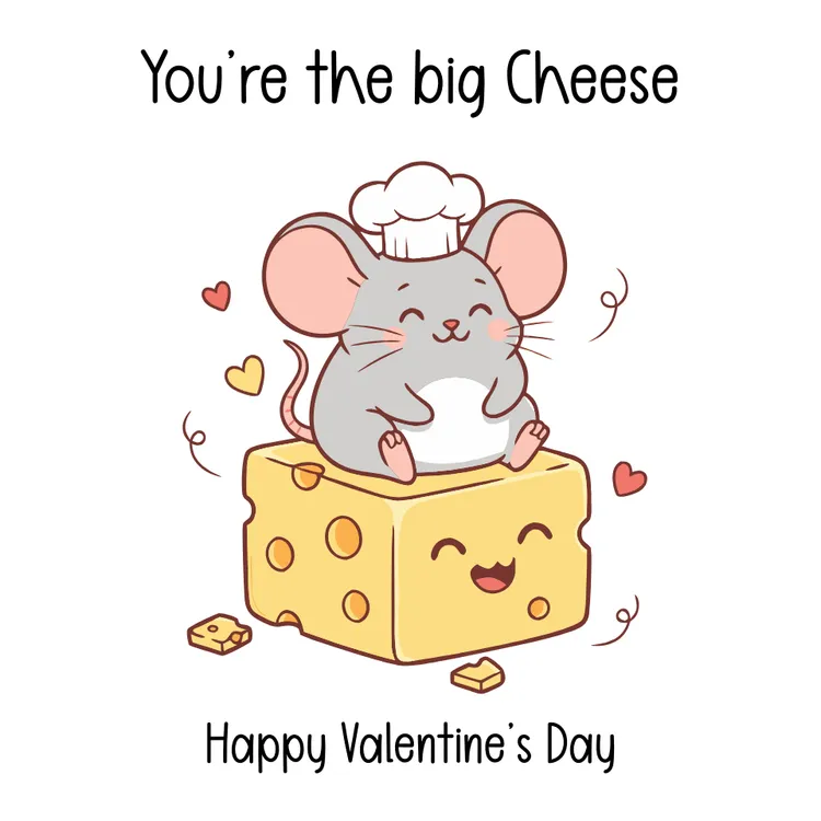 Cheesy Valentine’s Day Card