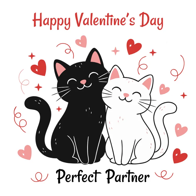 Happy Cat Couple Card