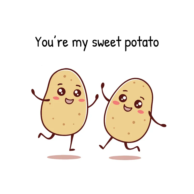 "You're my Sweet Potato" Valentine Card