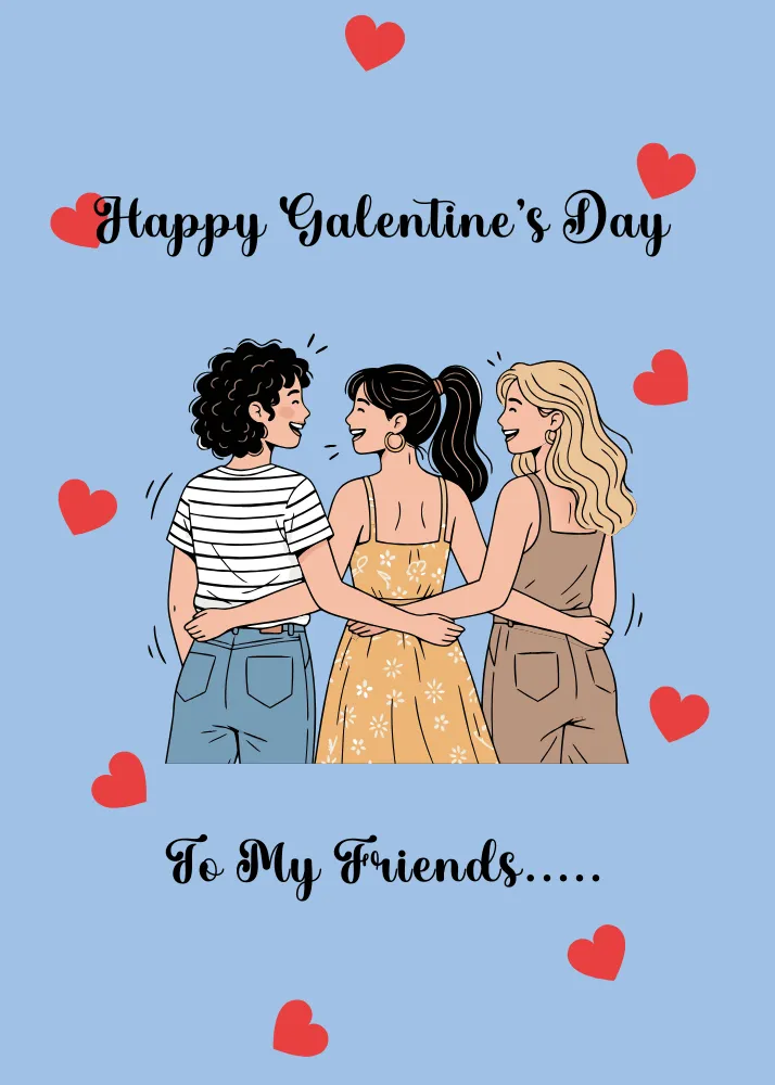 Happy Galentine's Day Card