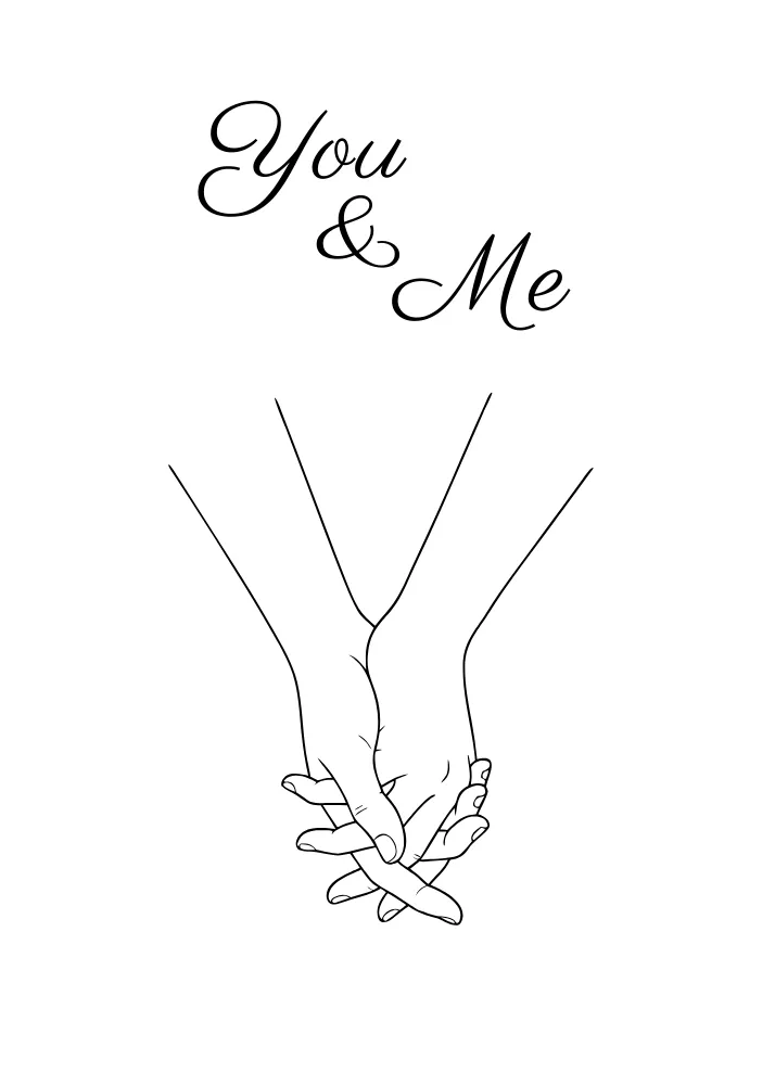 Color the You and Me Card