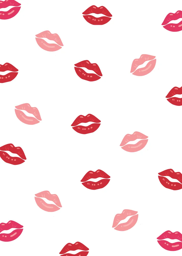 Kiss Theme Valentine's Day Card