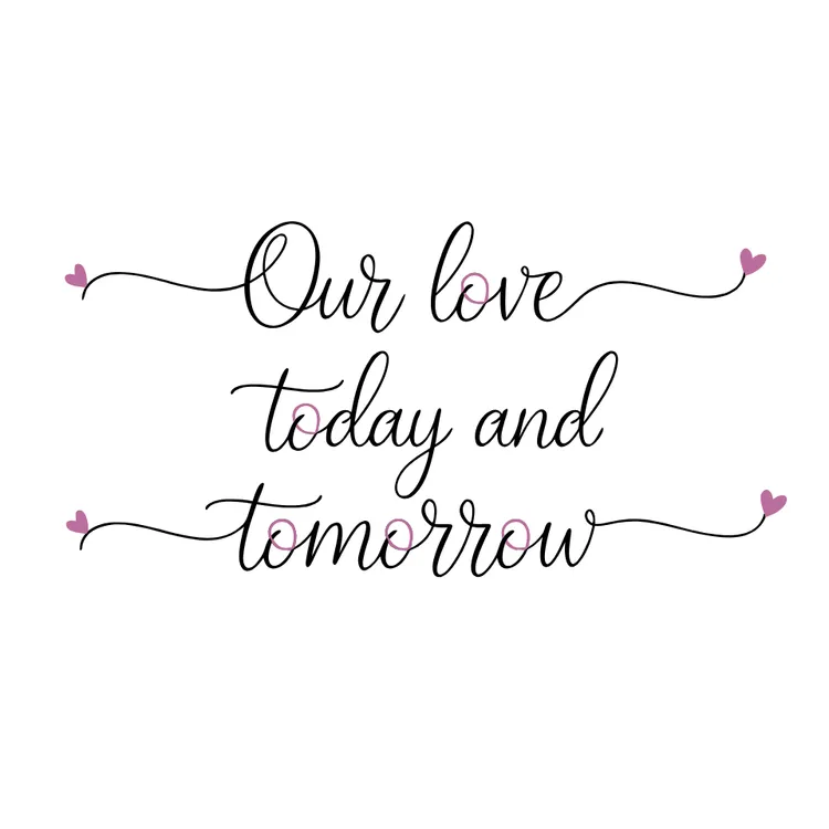 Our Love, Today and Tomorrow Card