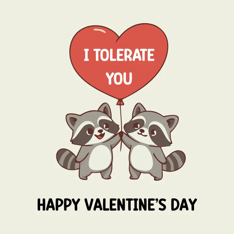 "I Tolerate You" St. Valentine's Day Card