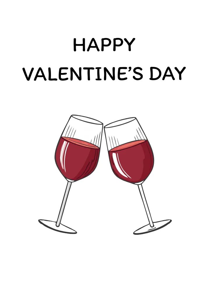 Happy Toast Valentine Day Card