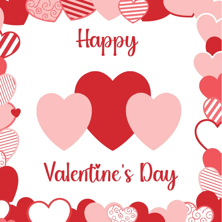 Retro themed Valentine's Day Card 