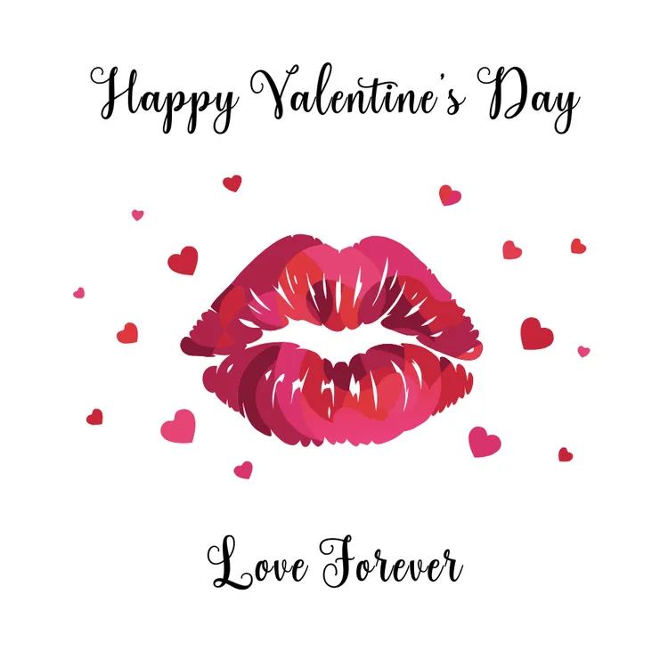 "Love Forever" Valentine Day Card