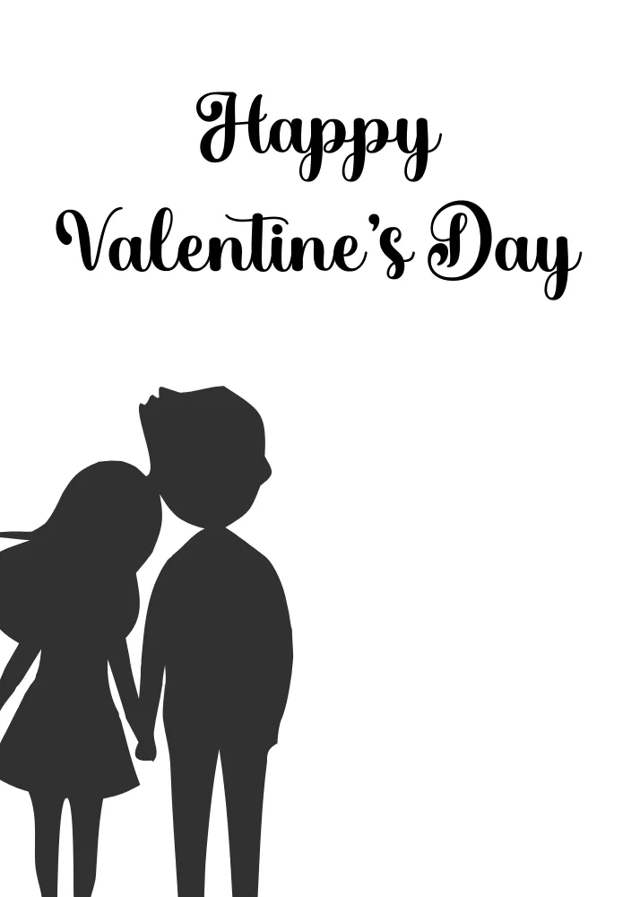 Couple Walking Valentine's Day Card