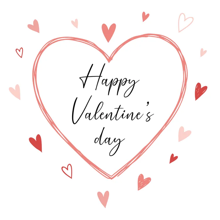 Doodle Heart Valentine's Day Card