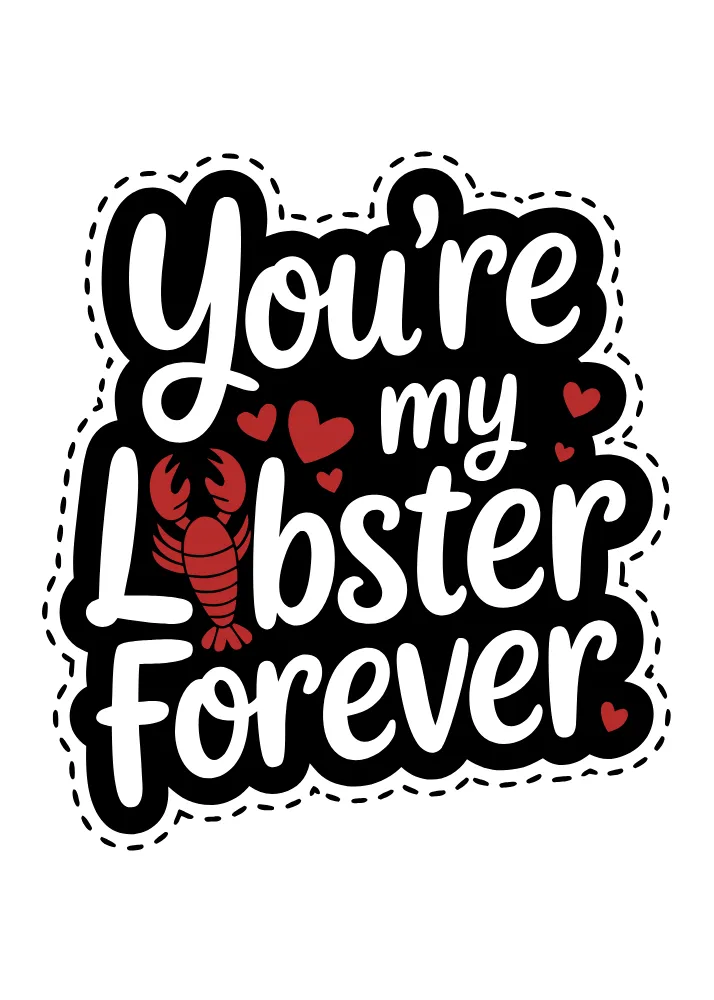 "You're my Lobster Forever" Valentine's Day Card