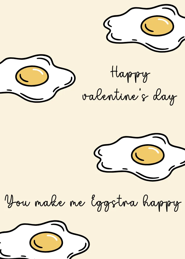 You make me Extra Happy Valentine Card