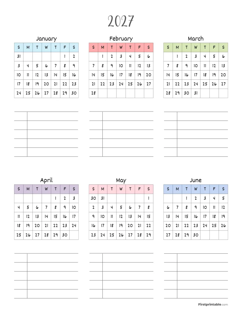 Year Planner 2026-2027 (Page 2)