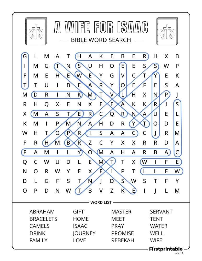 A Wife for Isaac Answer Key