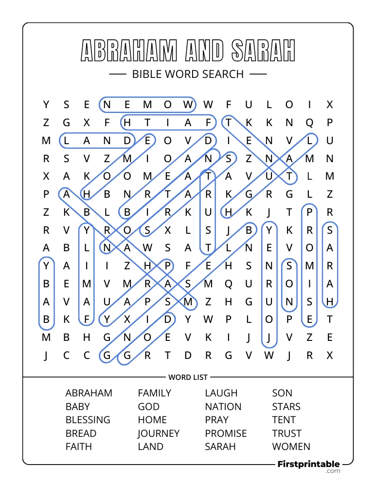 Abraham and Sarah Answer Key