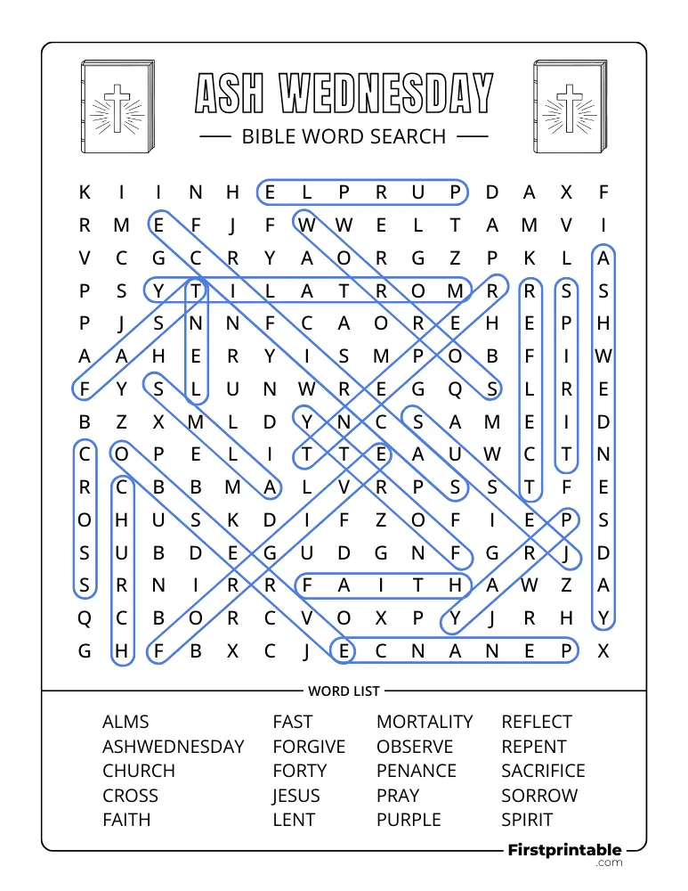 Ash Wednesday Answer Key