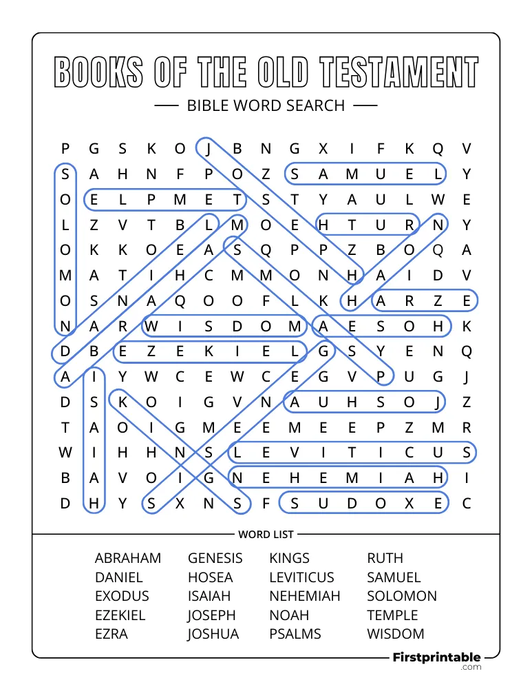 Books of the Old Testament Answer Key