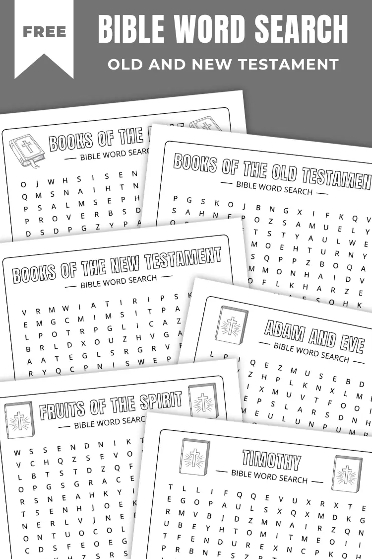 Bible Word Search Puzzles | 60+ Free Printables