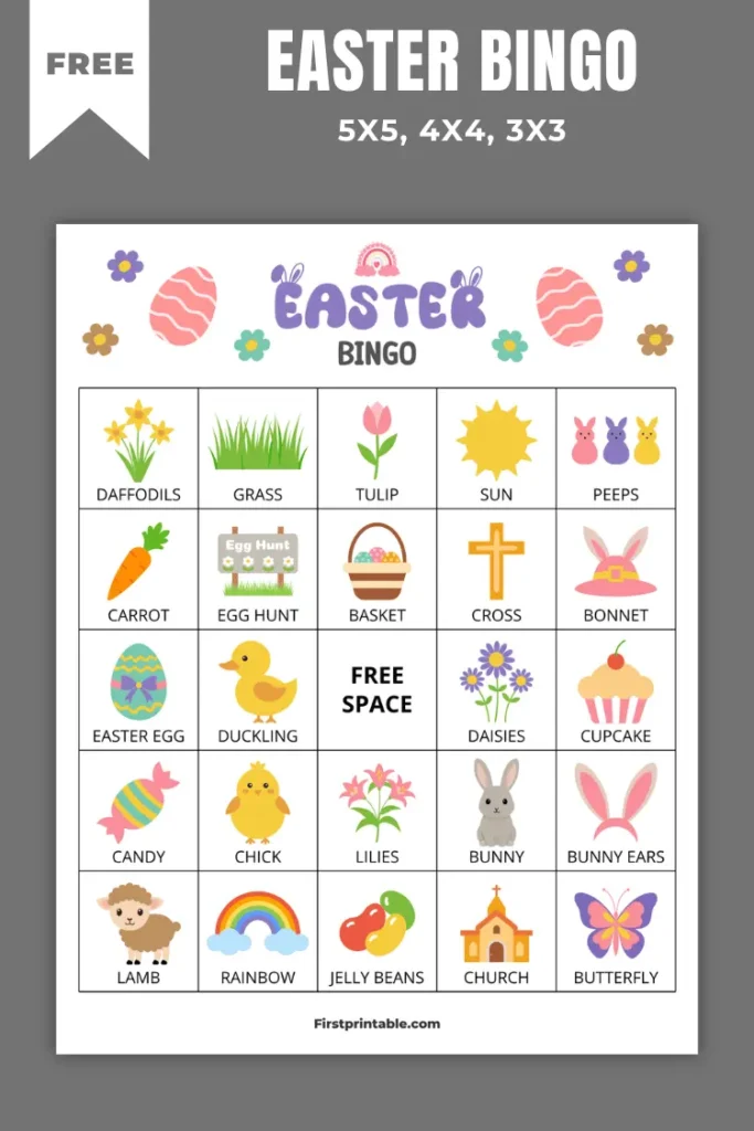 Easter Bingo Cards | 10+ Free PDF Printables