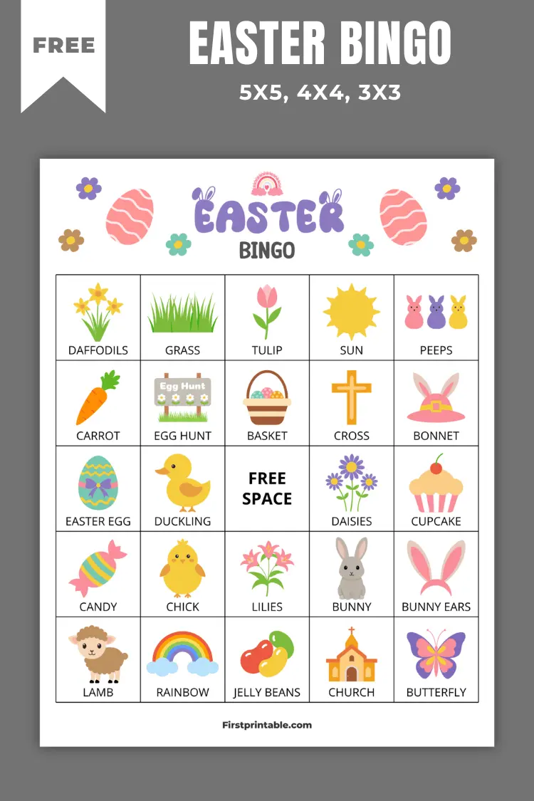 Easter Bingo Cards | 10+ Free PDF Printables