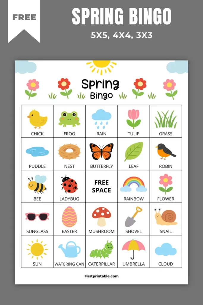 Spring Bingo Cards | 10+ Free PDF Printables