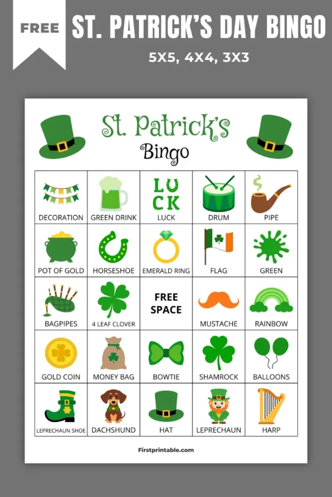 St Patrick’s Day Bingo Cards | Free PDF Printables