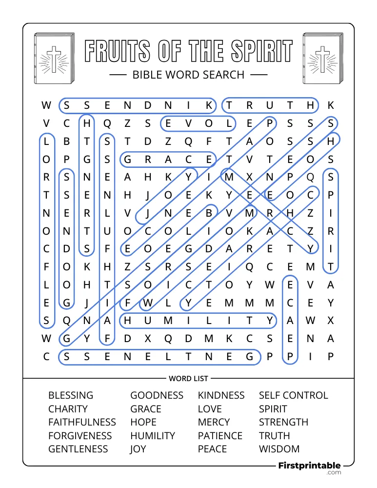 Fruits of the Spirit Answer Key