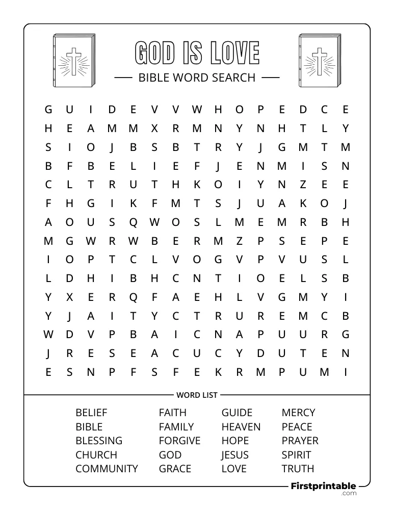 God is Love Word Search