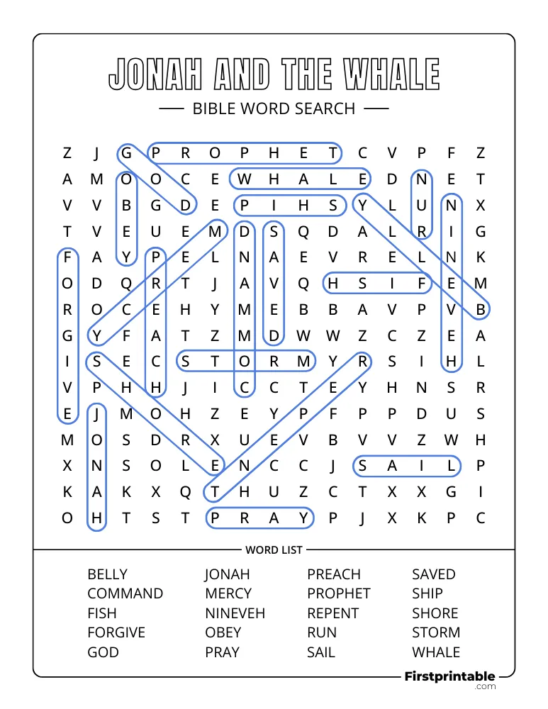 Jonah and the Whale Answer Key