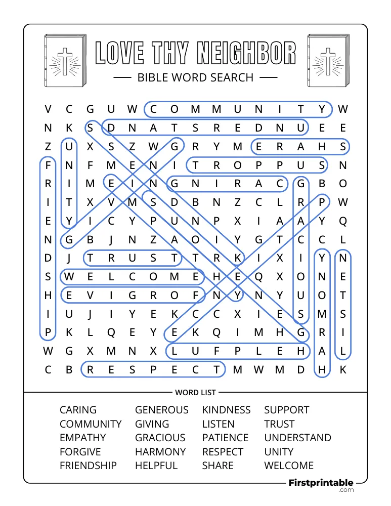 Love Thy Neighbor Answer Key